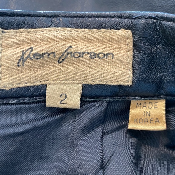 REM GARSON BLACK LEATHER CARGO PANTS SIZE US 2 - Picture 14 of 15